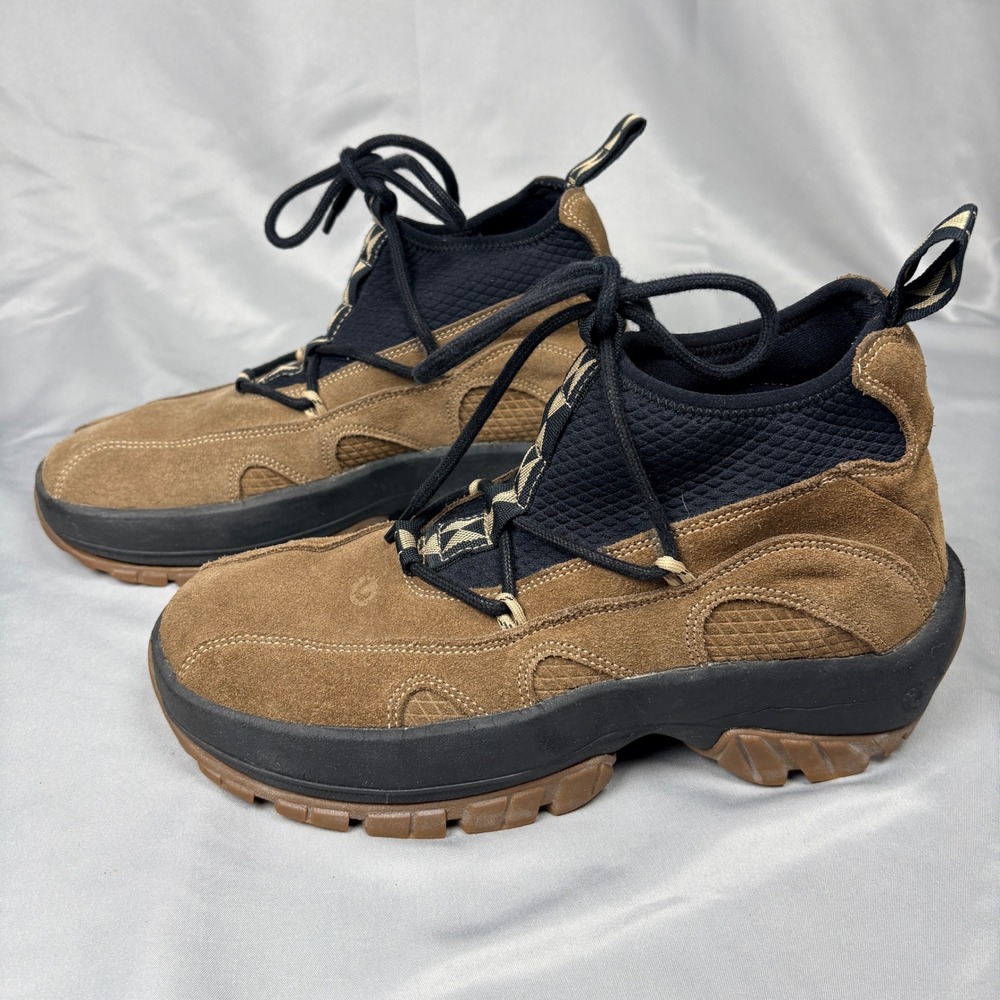 ULU Womens YUB-02W Brown Suede Primaloft Trail Hiking Boots Size 8 Tan Black